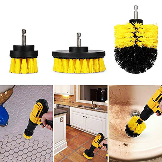 3PCS Drill Cleaning Brush – Instantly Remove Bathroom Dirt & Grime