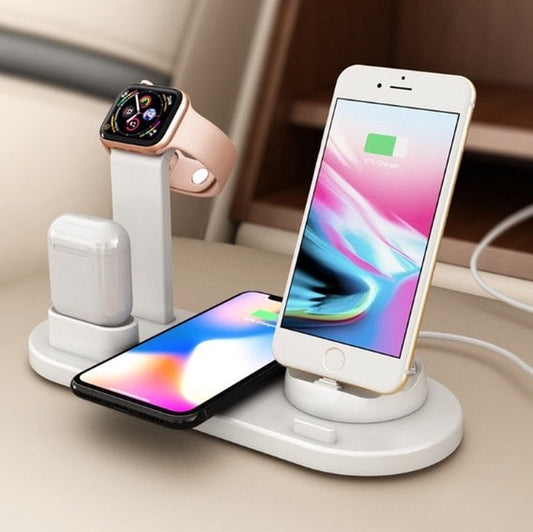 4-in-1 Magnetic Wireless Charging Station – Fast Charging Dock for Phone, Watch & Earbuds